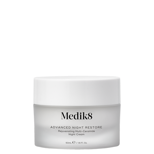 Medik8 Advanced Night Restore night cream jar on a white background