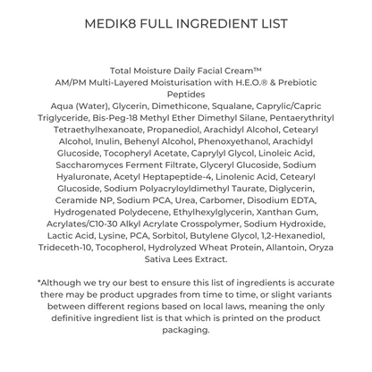 MEDIK8 TOTAL MOISTURE DAILY FACIAL CREAM REFILL