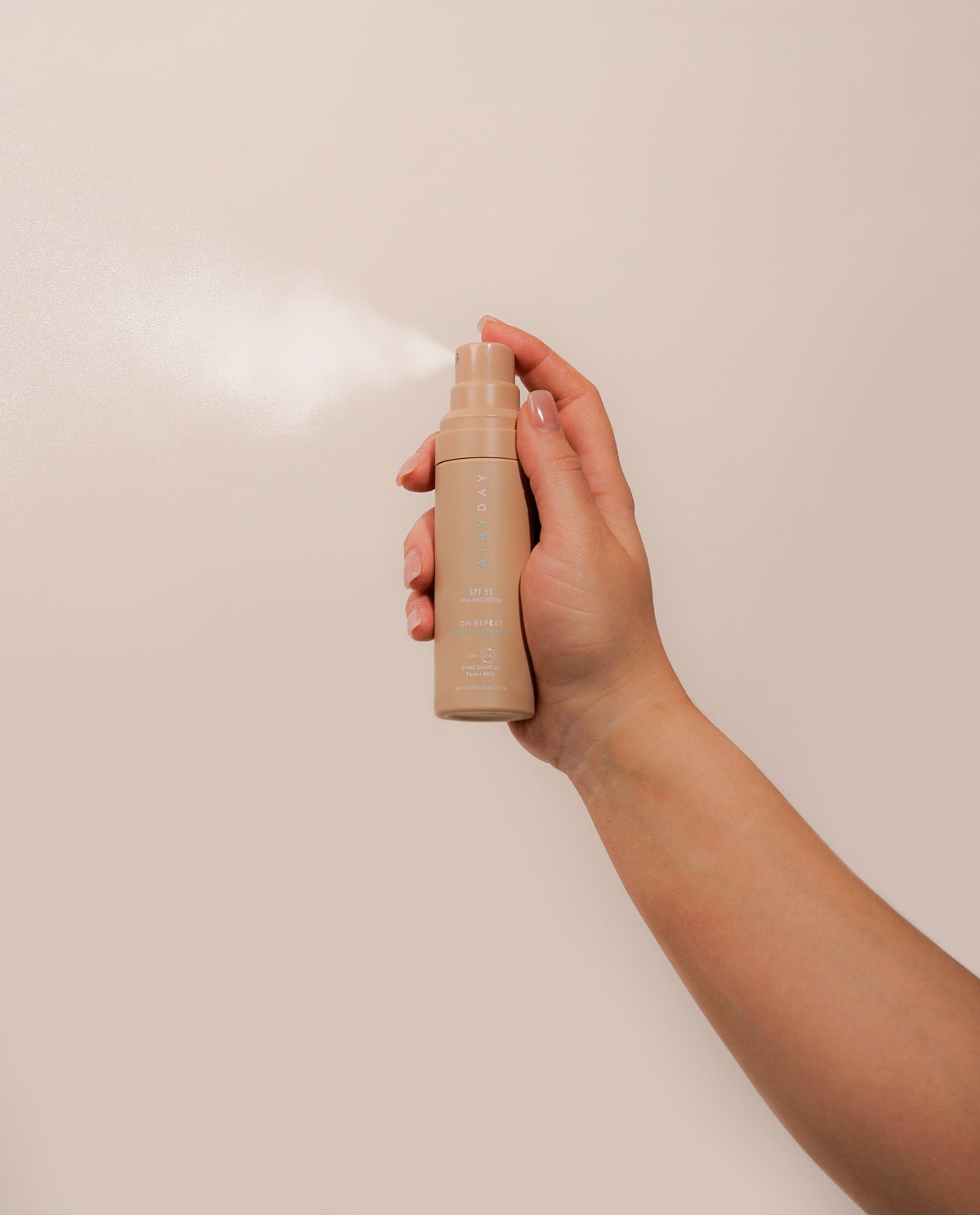AIRYDAY ON REPEAT SPF50 TOP-UP MIST