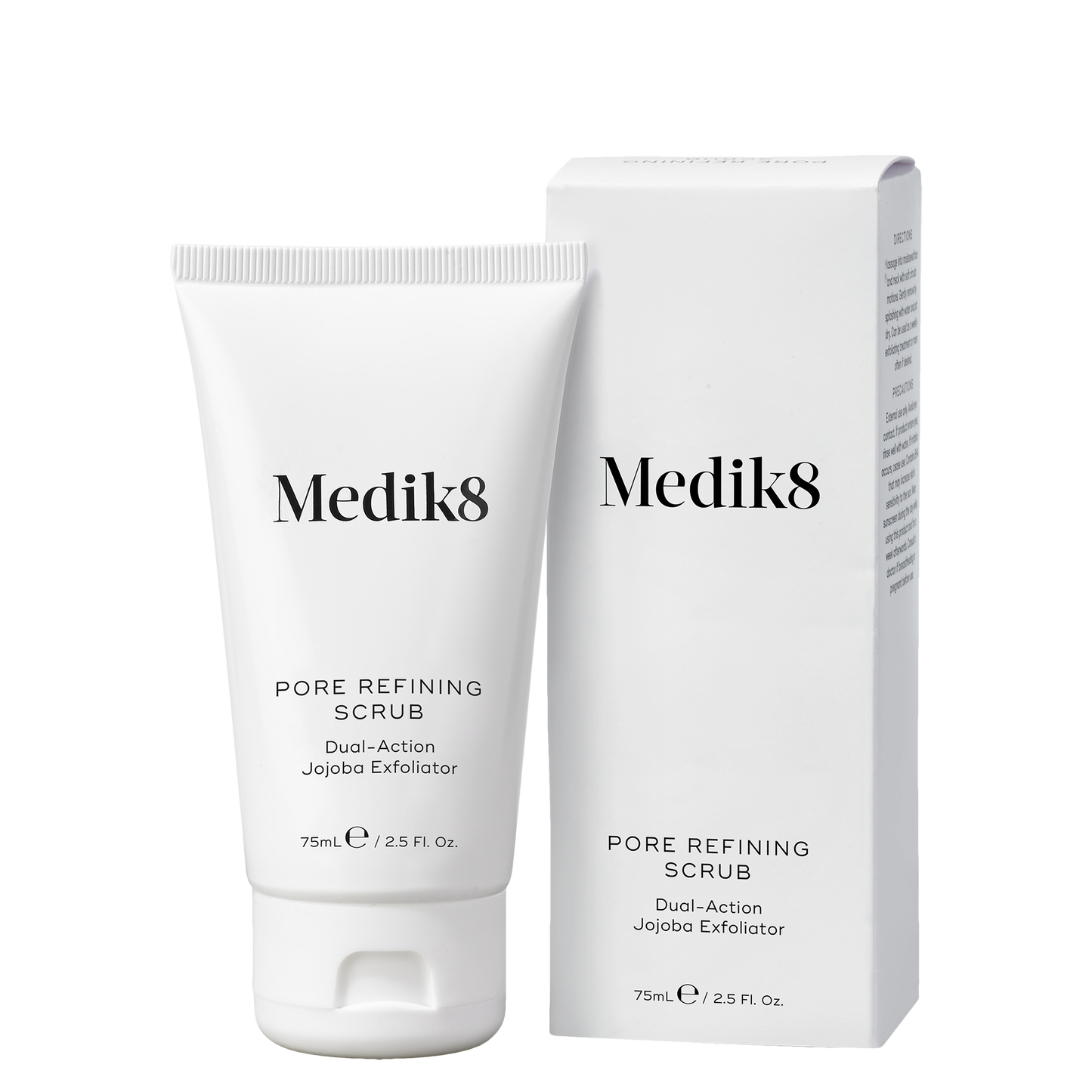 Medik8 Pore Refining Scrub with packaging on a white background