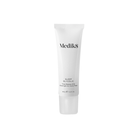 Medik8 SLEEP GLYCOLIC skincare product on a white background