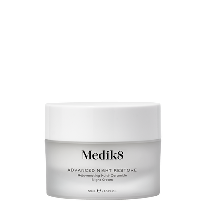 Medik8 Advanced Night Restore night cream jar on a white background