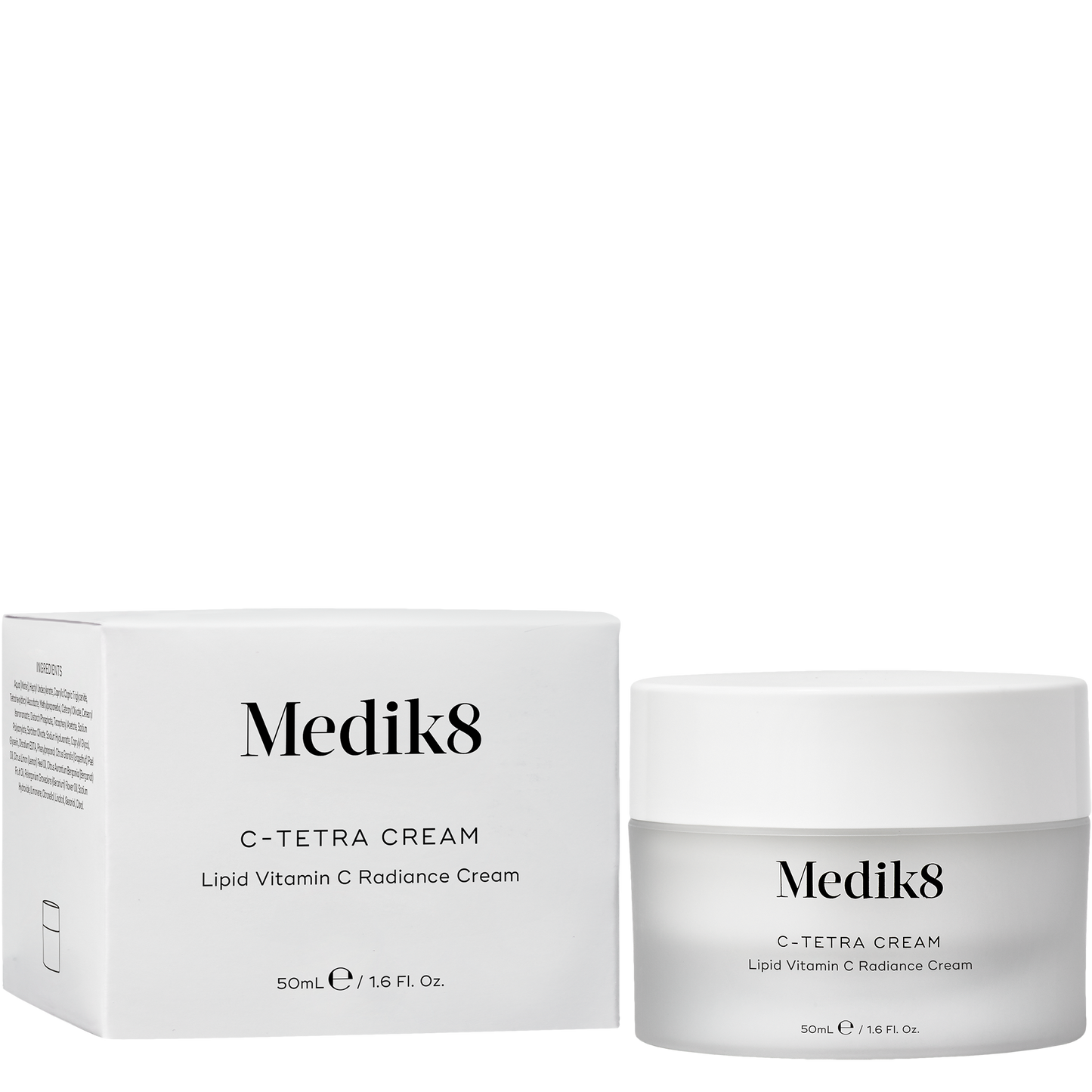Medik8 C-Tetra Cream jar and box on a white background