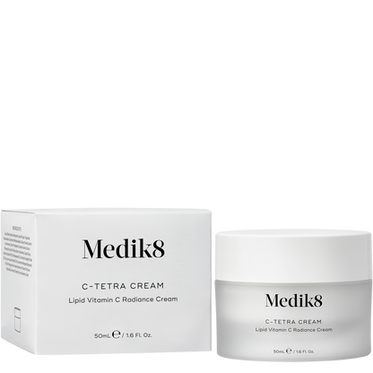 Medik8 C-Tetra Cream jar and box on a white background