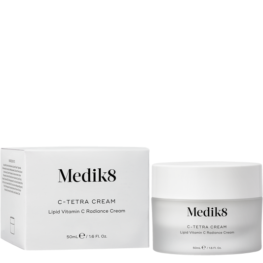 Medik8 C-Tetra Cream jar and box on a white background