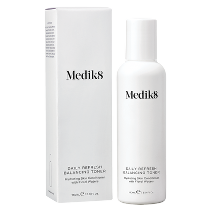 Medik8 Daily Refresh Balancing Toner bottle and packaging on a white background