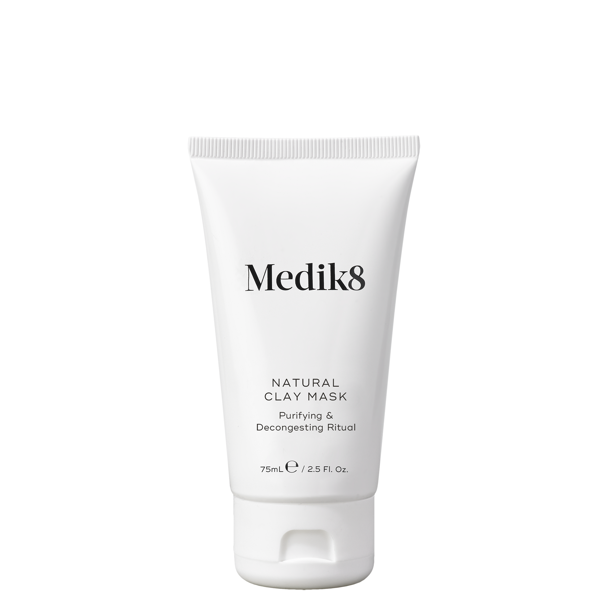 Medik8 Natural Clay Mask tube on a white background