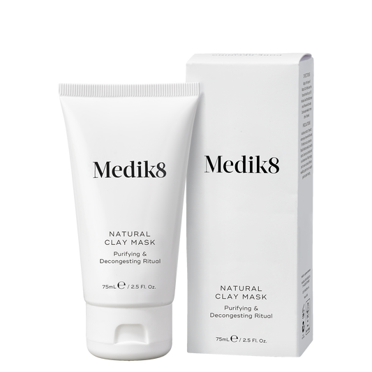 Medik8 Natural Clay Mask with packaging on a white background