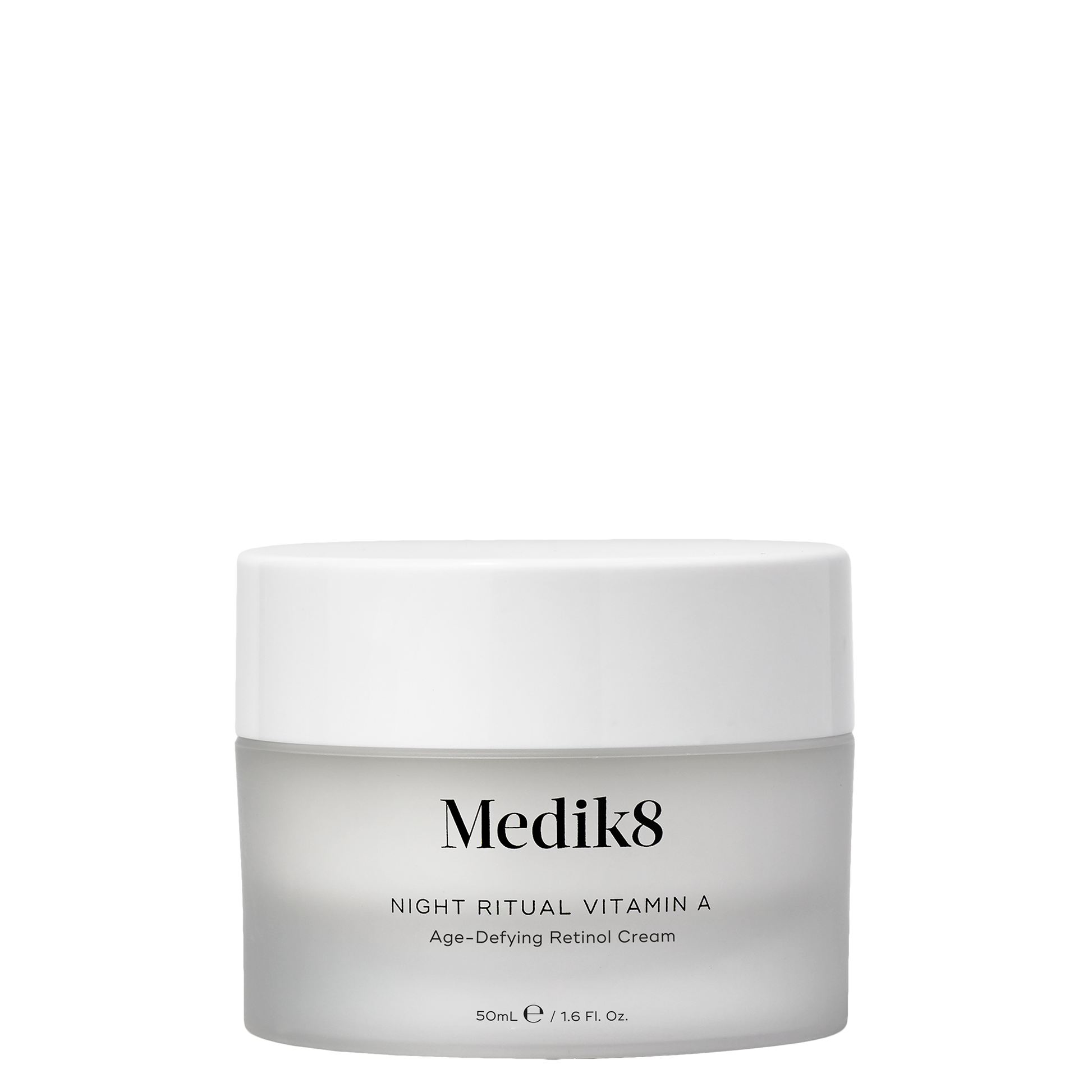 Medik8 Night Ritual Vitamin A cream jar on a white background