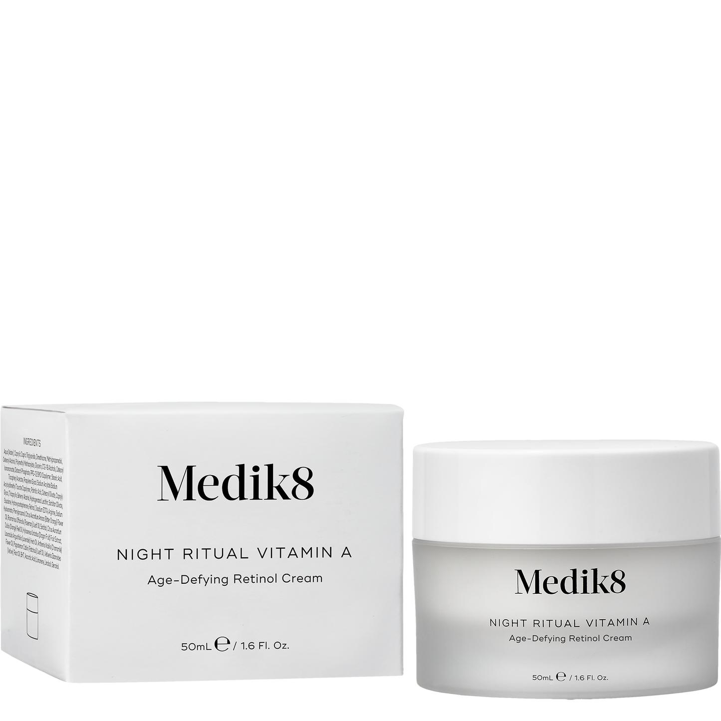 Medik8 Night Ritual Vitamin A skincare product with packaging on a white background