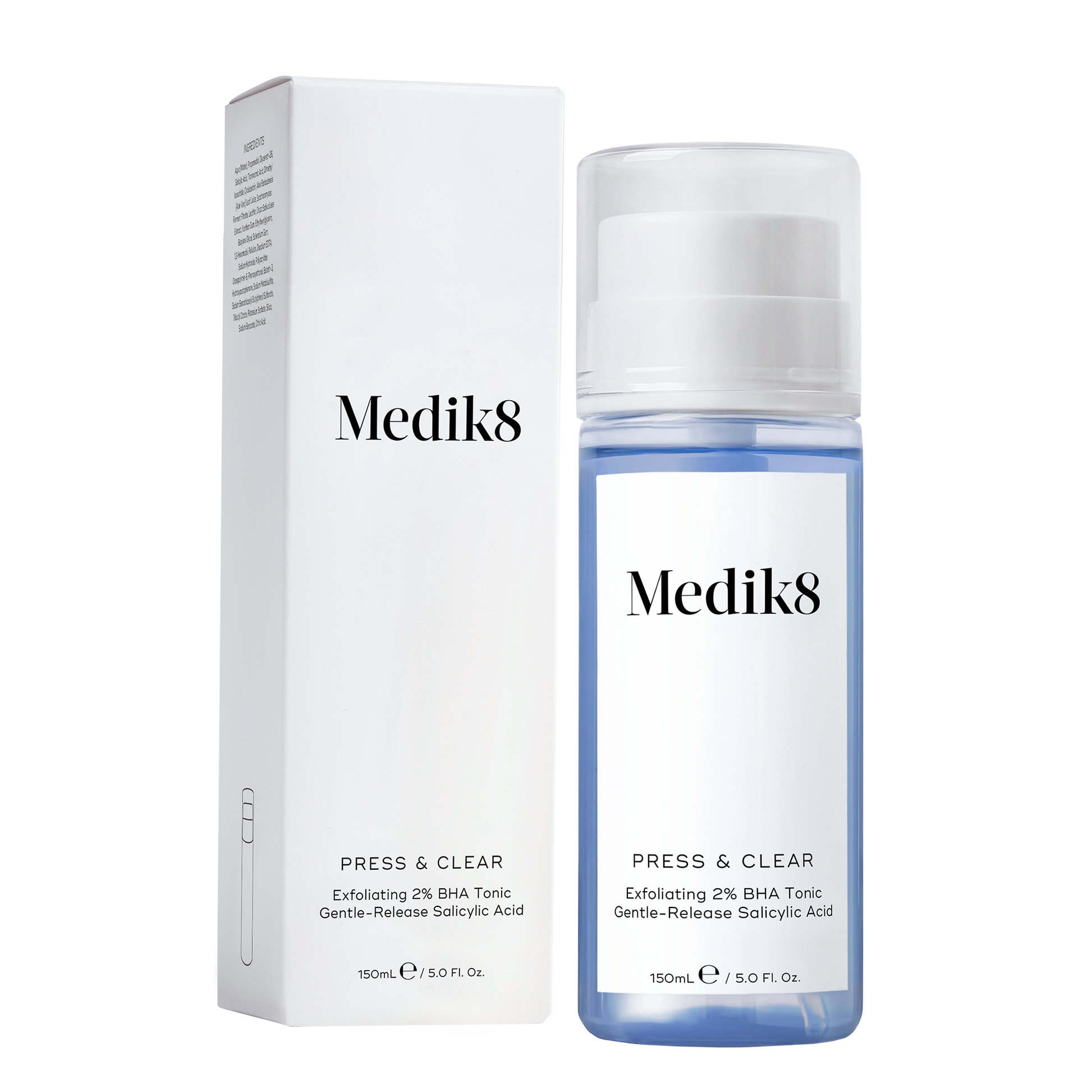 Medik8 bottle and packaging on a white background