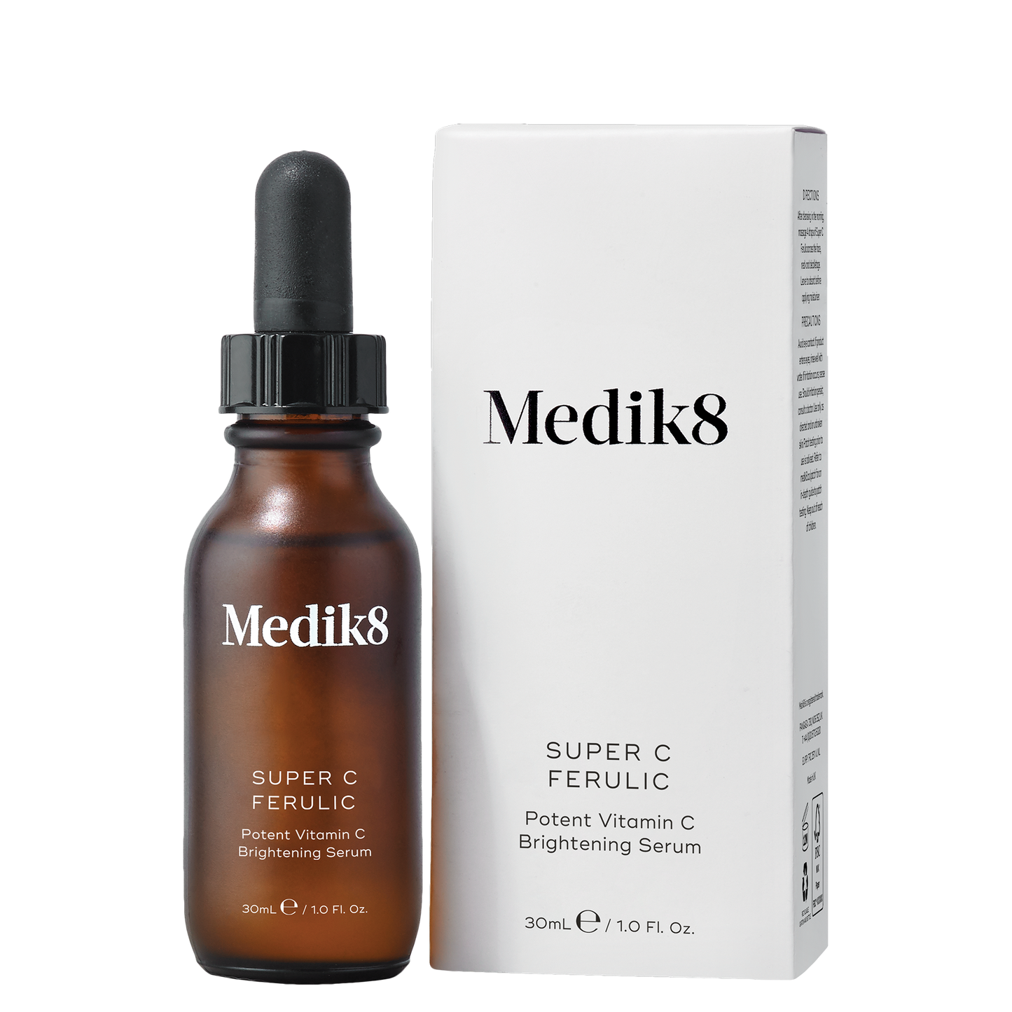 Medik8 Super C Ferulic serum bottle and packaging on a white background