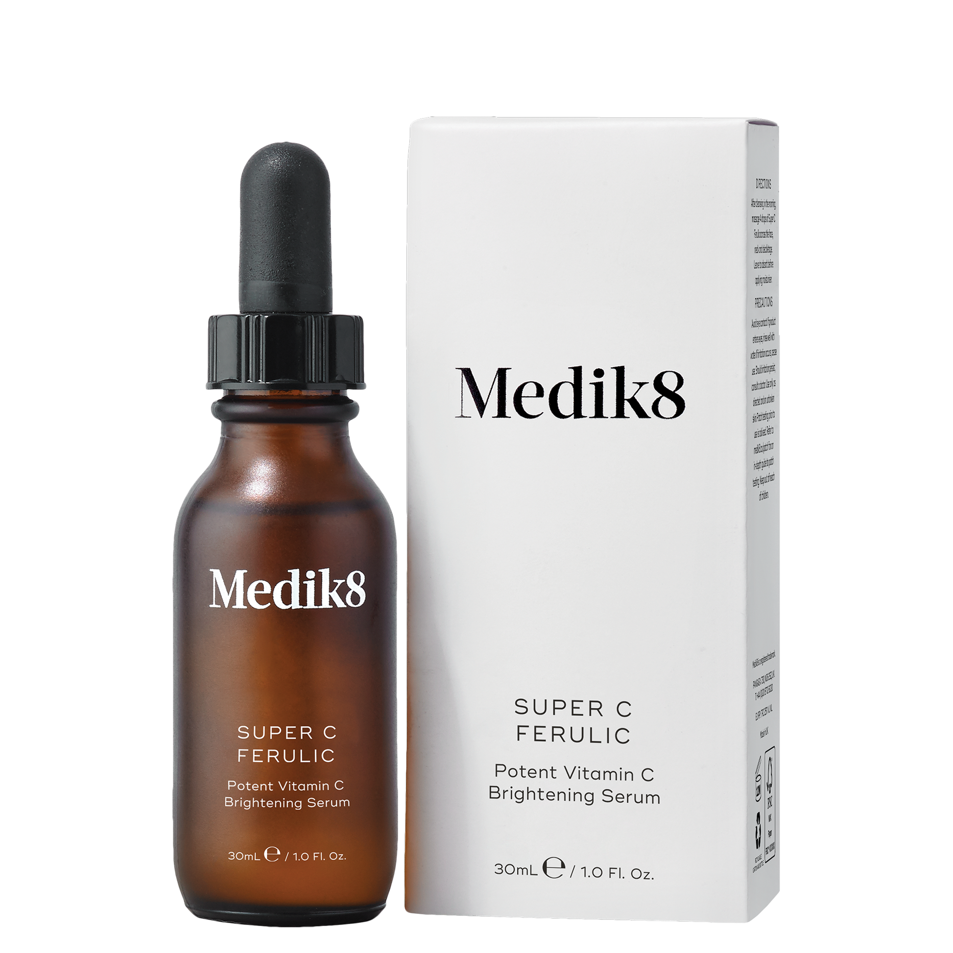 Medik8 Super C Ferulic serum bottle and packaging on a white background