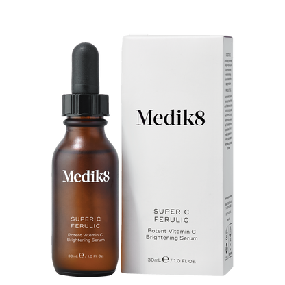 Medik8 Super C Ferulic serum bottle and packaging on a white background