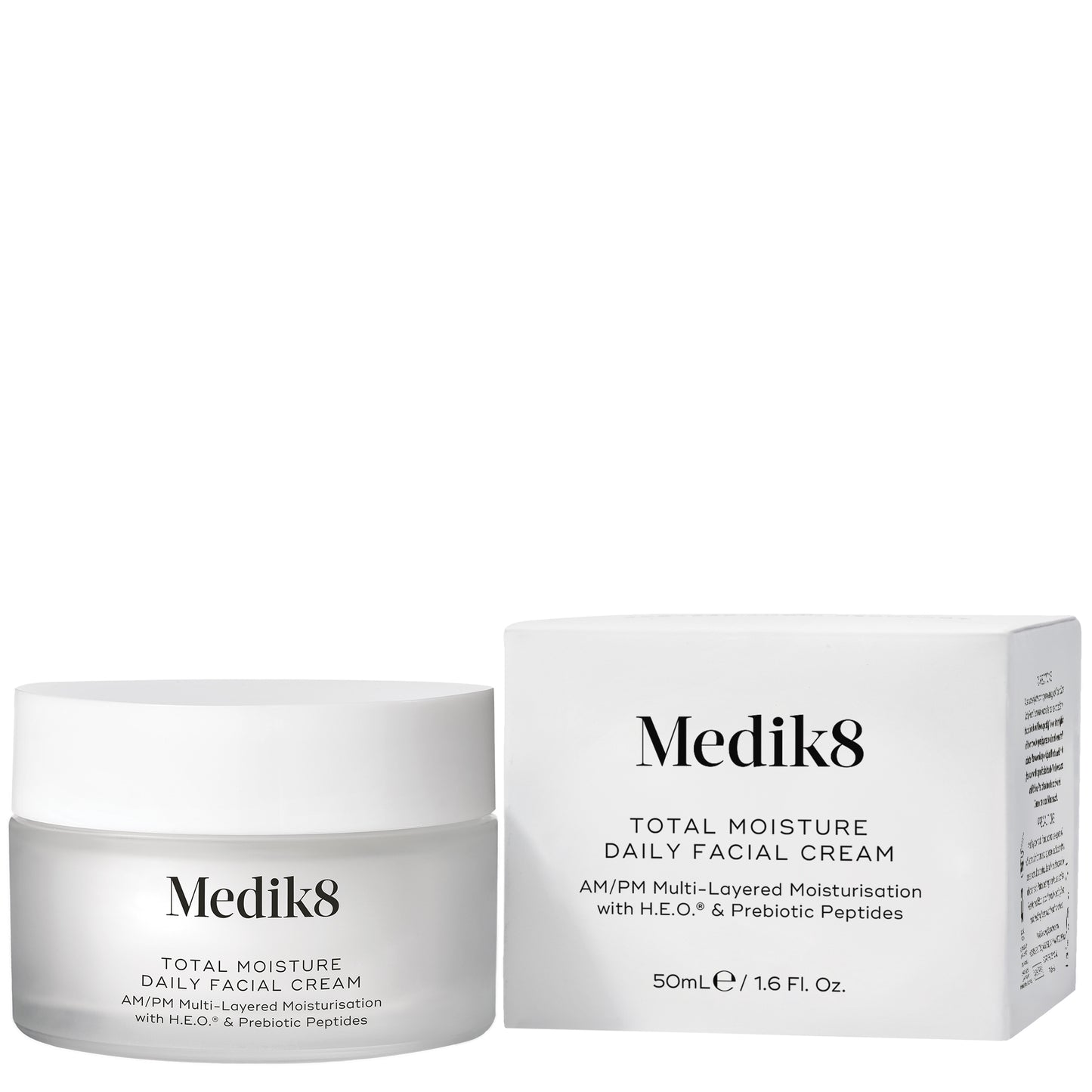 Medik8 Total Moisture Daily Facial Cream jar and box on a white background