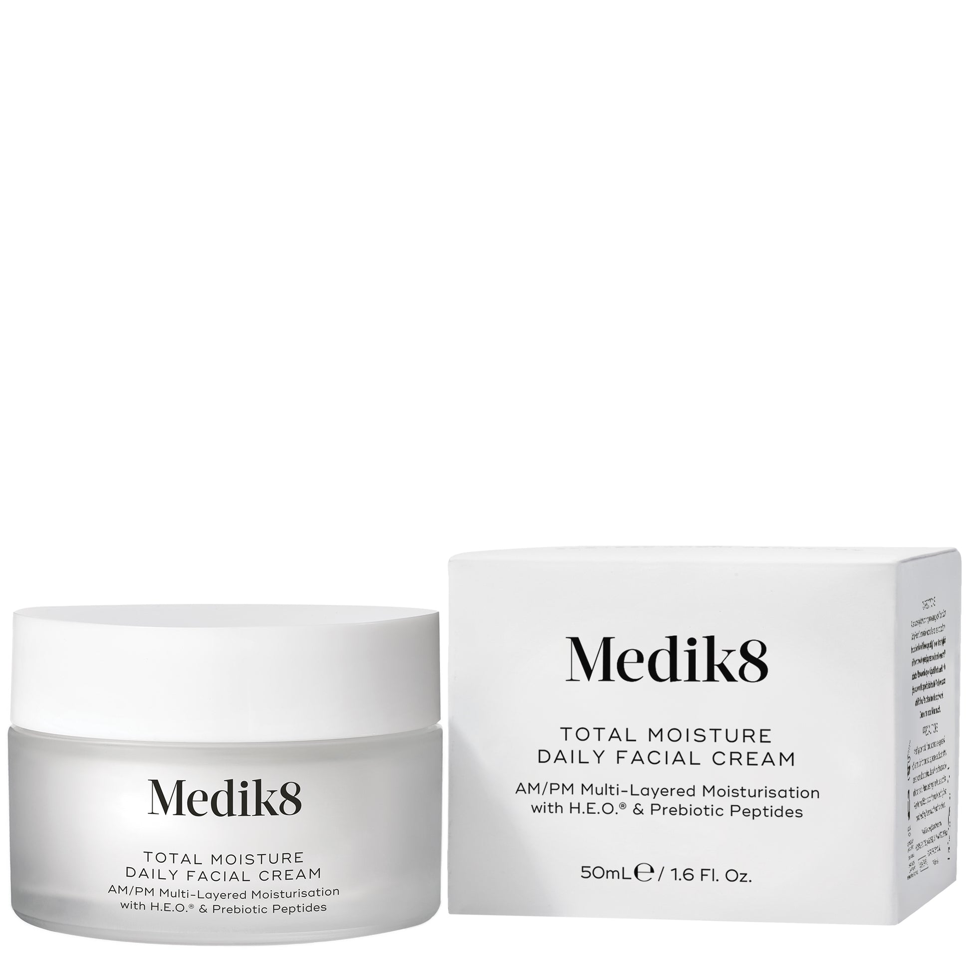 Medik8 Total Moisture Daily Facial Cream jar and box on a white background